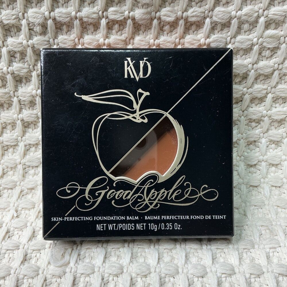 Kat Von D KVD Good Apple Skin Perfecting Foundation Balm "TAN 072" Full 0.35oz